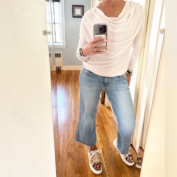 Anthropologie Moth Draped Cowl Neck Knit Top - Picture 2 of 7